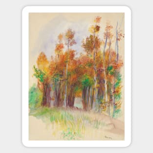 Grove of Trees by Auguste Renoir Sticker